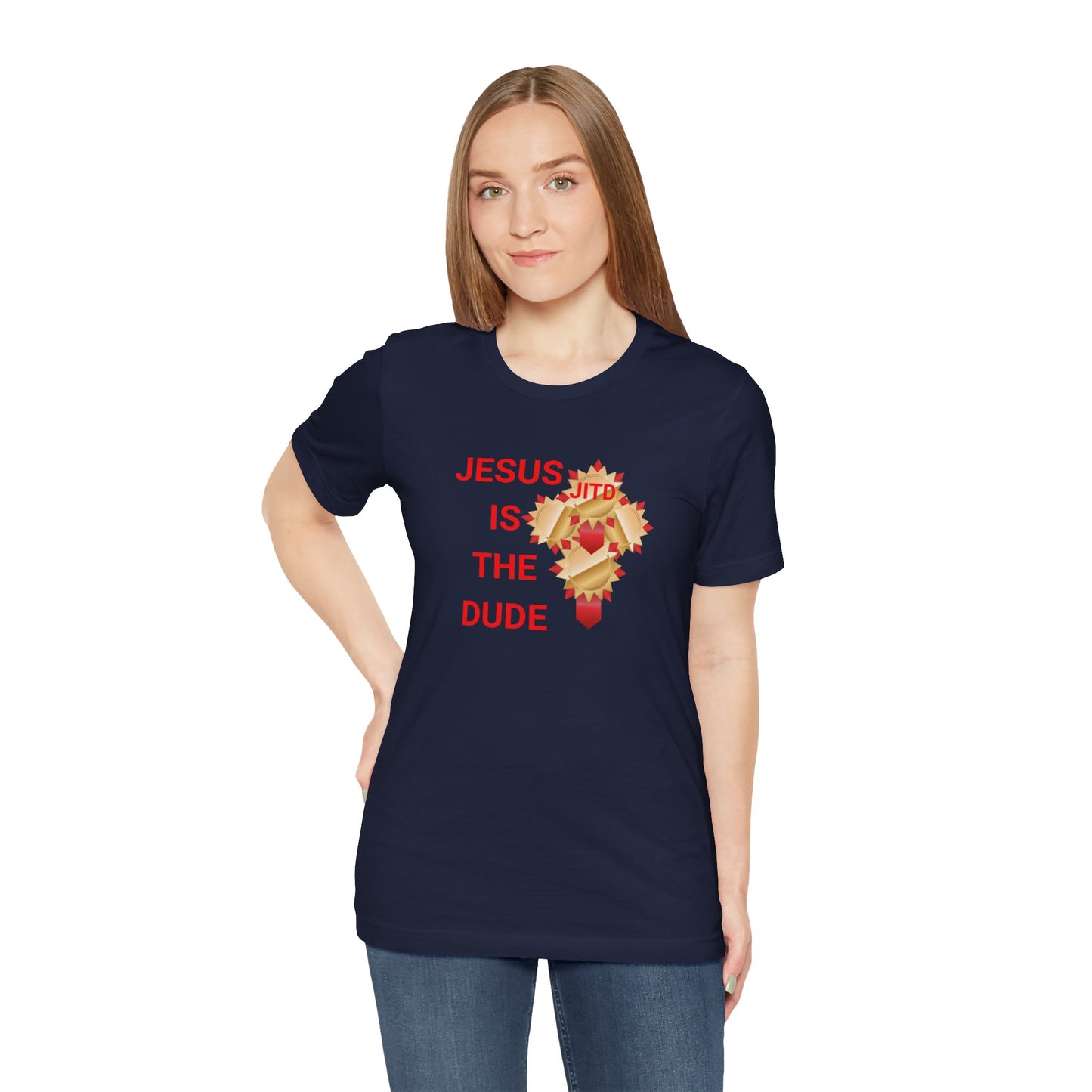 JITD RIBBON CROSS TEE