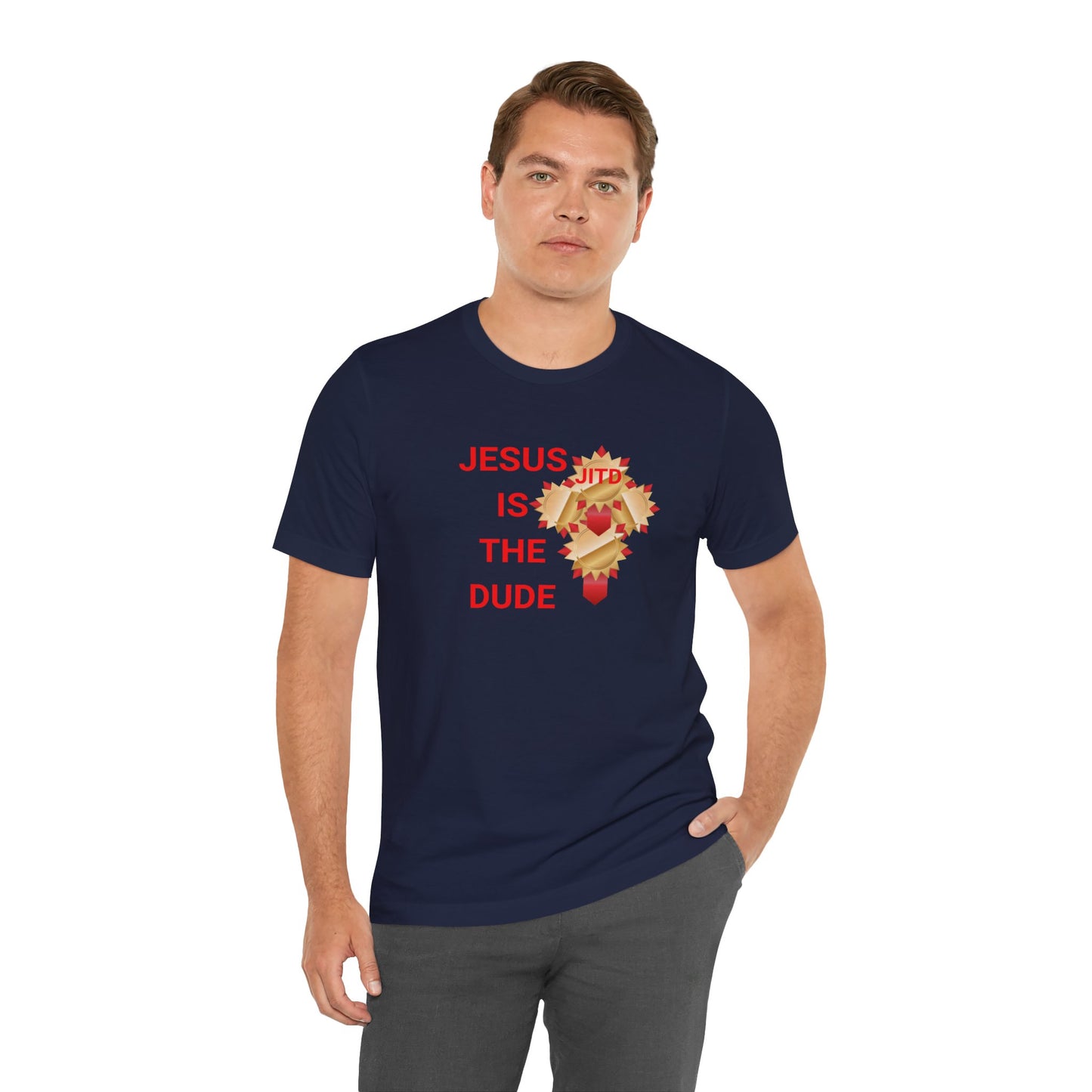 JITD RIBBON CROSS TEE