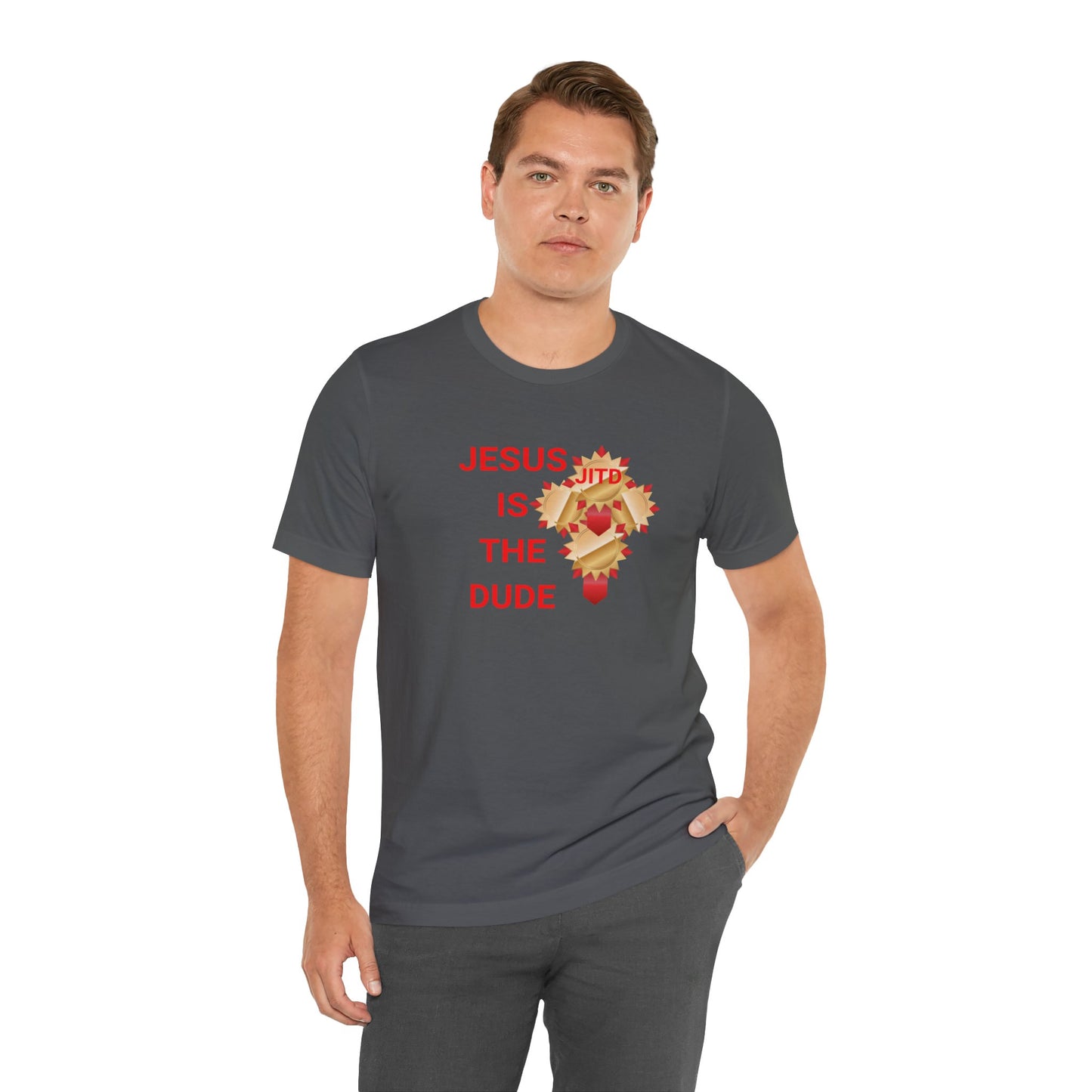 JITD RIBBON CROSS TEE