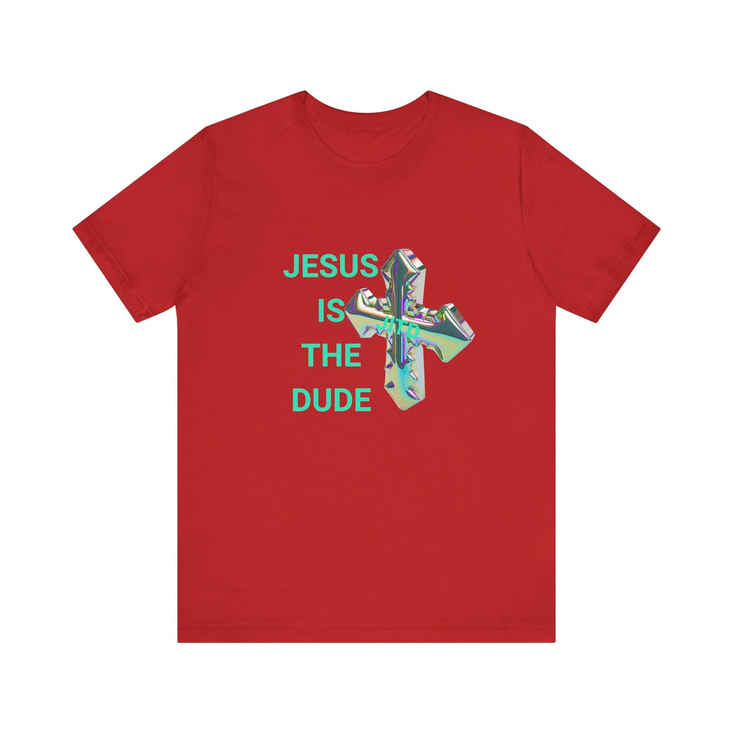 JITD IRIDESCENT CROSS TEE