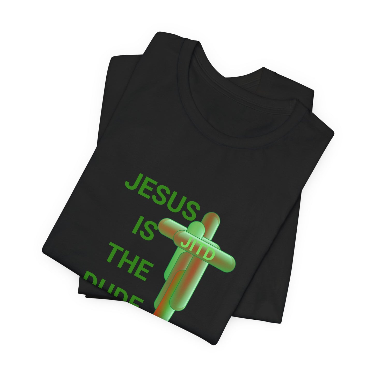 JITD GREEN PILL CROSS TEE