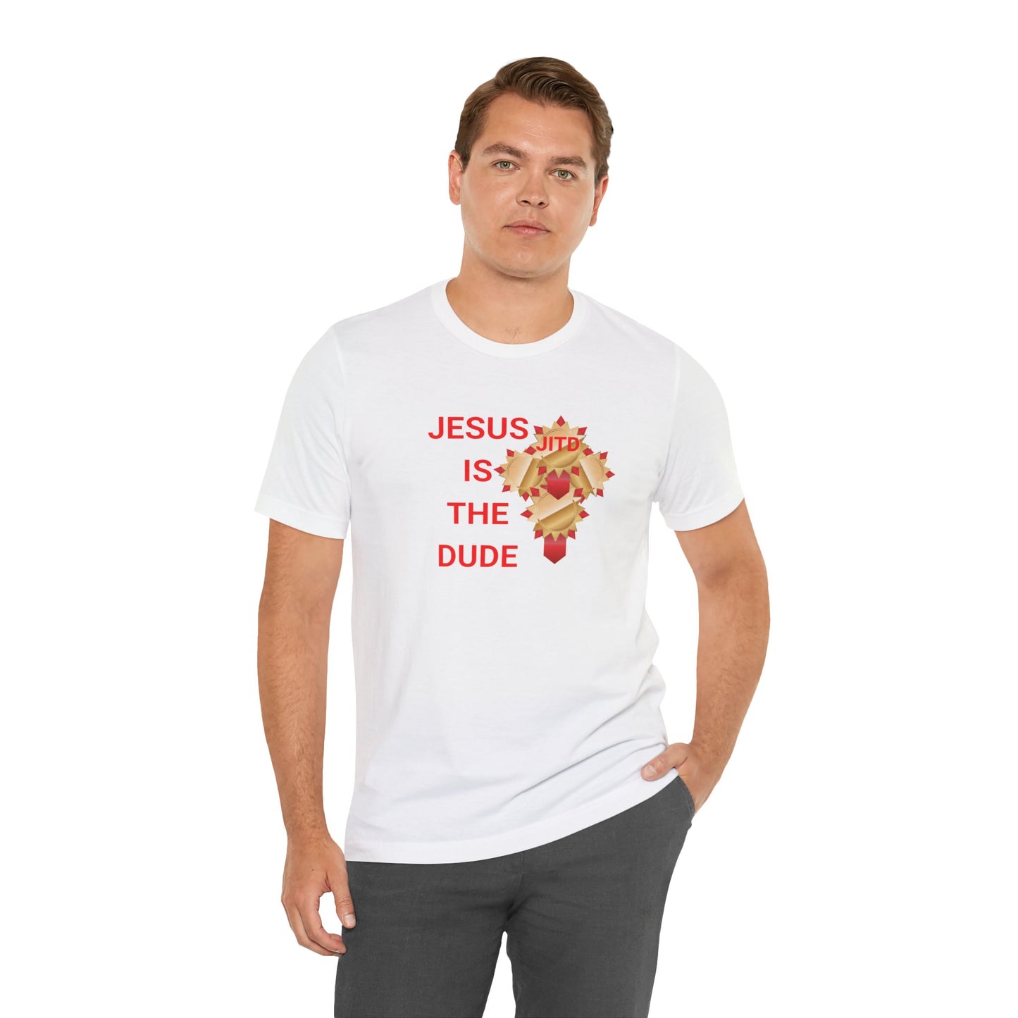 JITD RIBBON CROSS TEE