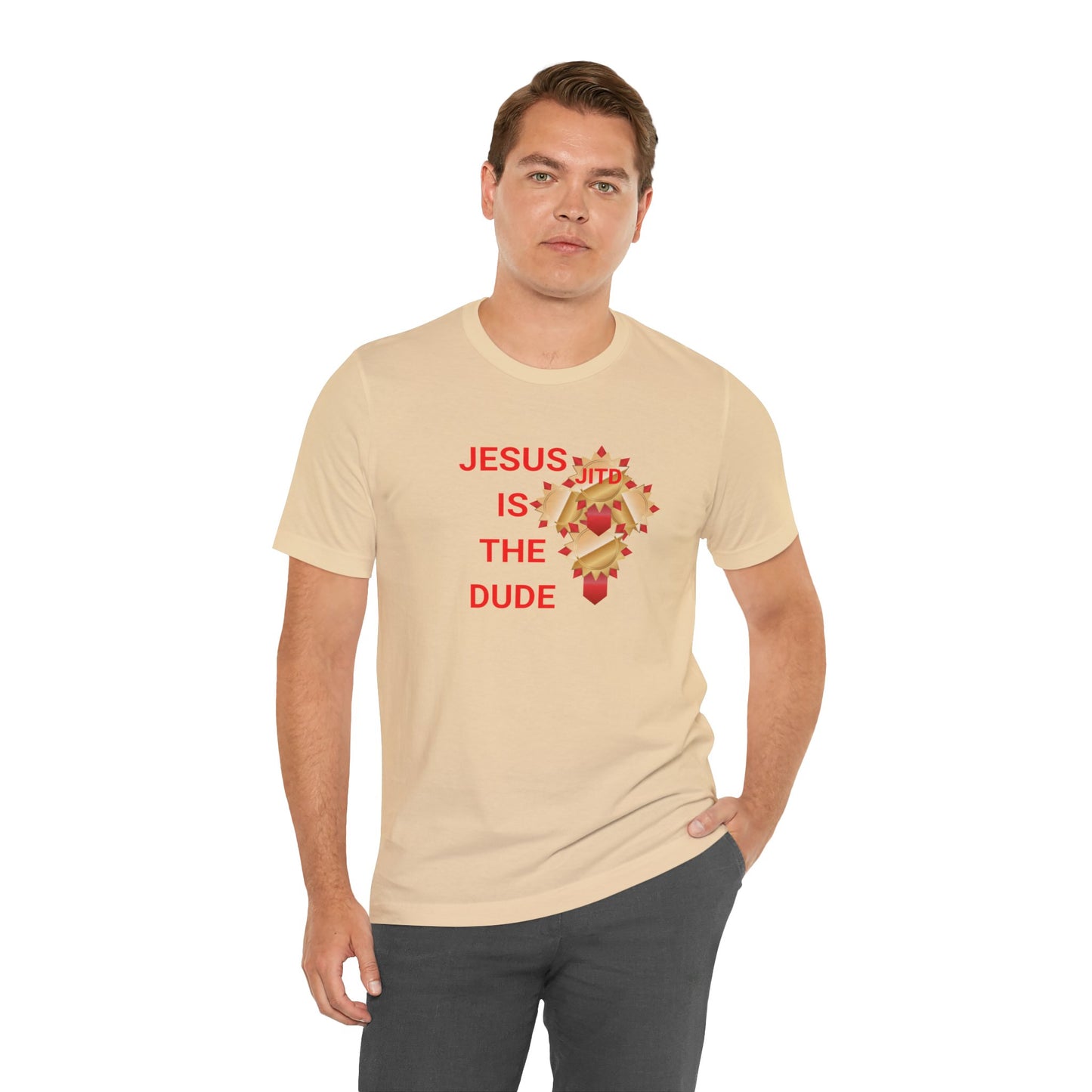 JITD RIBBON CROSS TEE