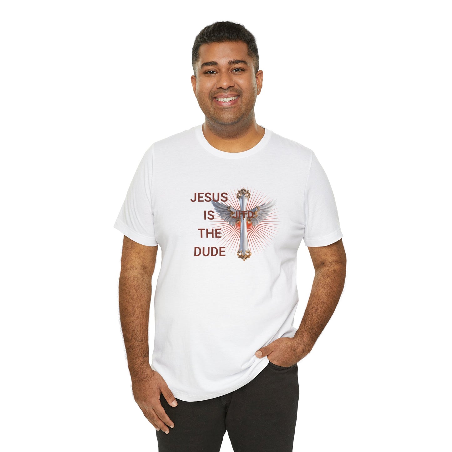JITD WHITE WINGS CROSS TEE