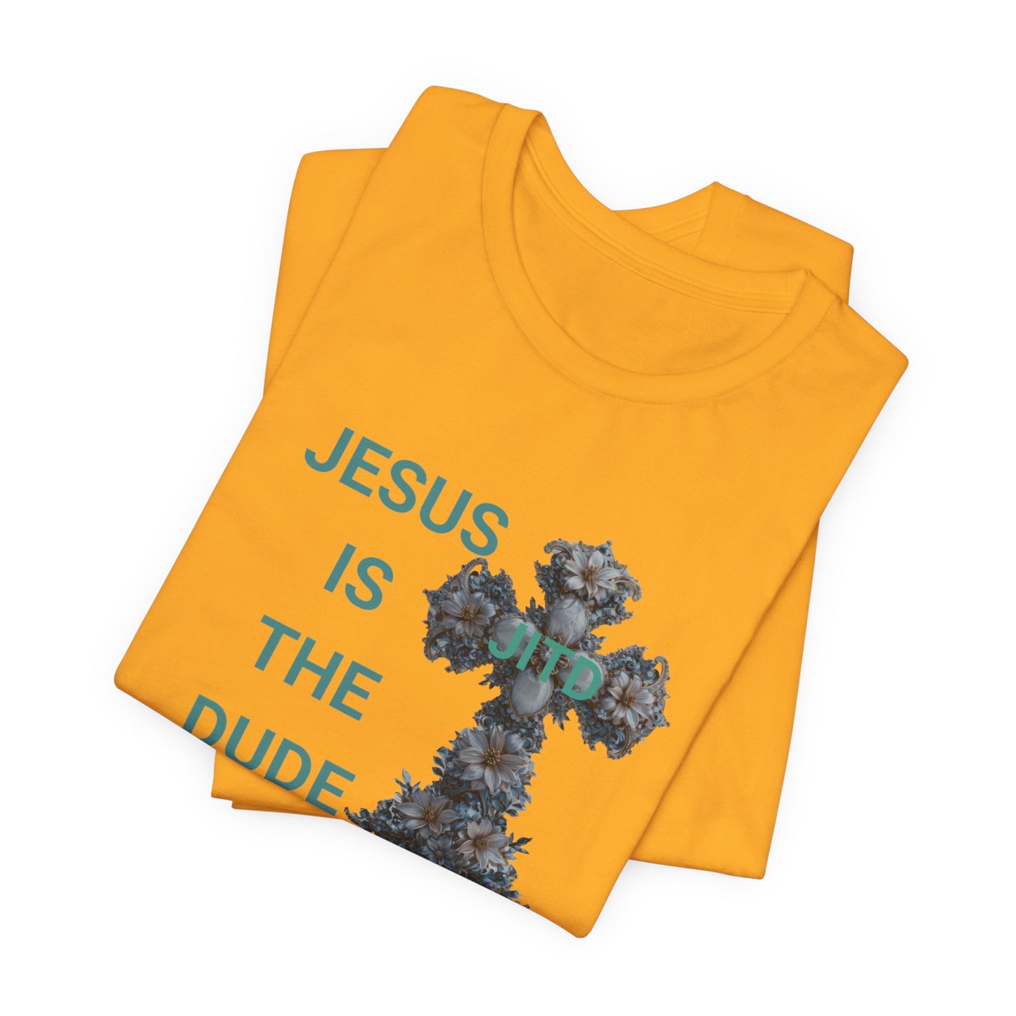 JITD BLUE FLOWER CROSS TEE