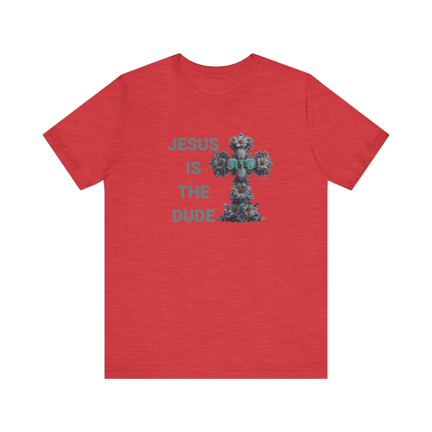 JITD BLUE FLOWER CROSS TEE