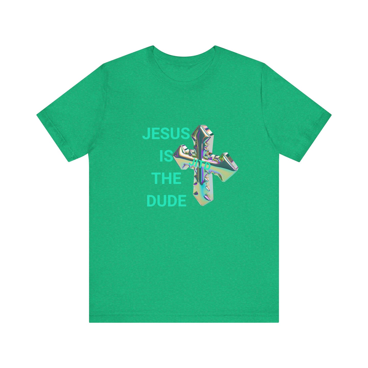 JITD IRIDESCENT CROSS TEE
