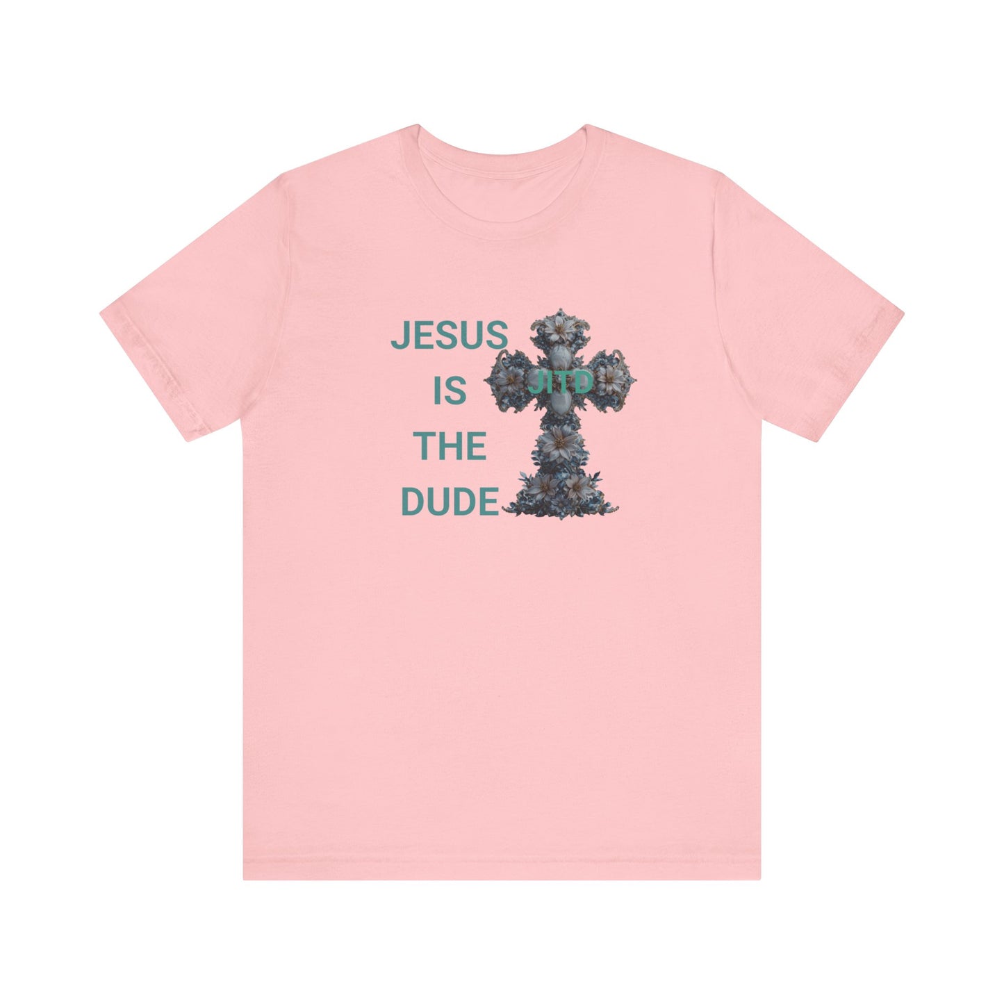 JITD BLUE FLOWER CROSS TEE
