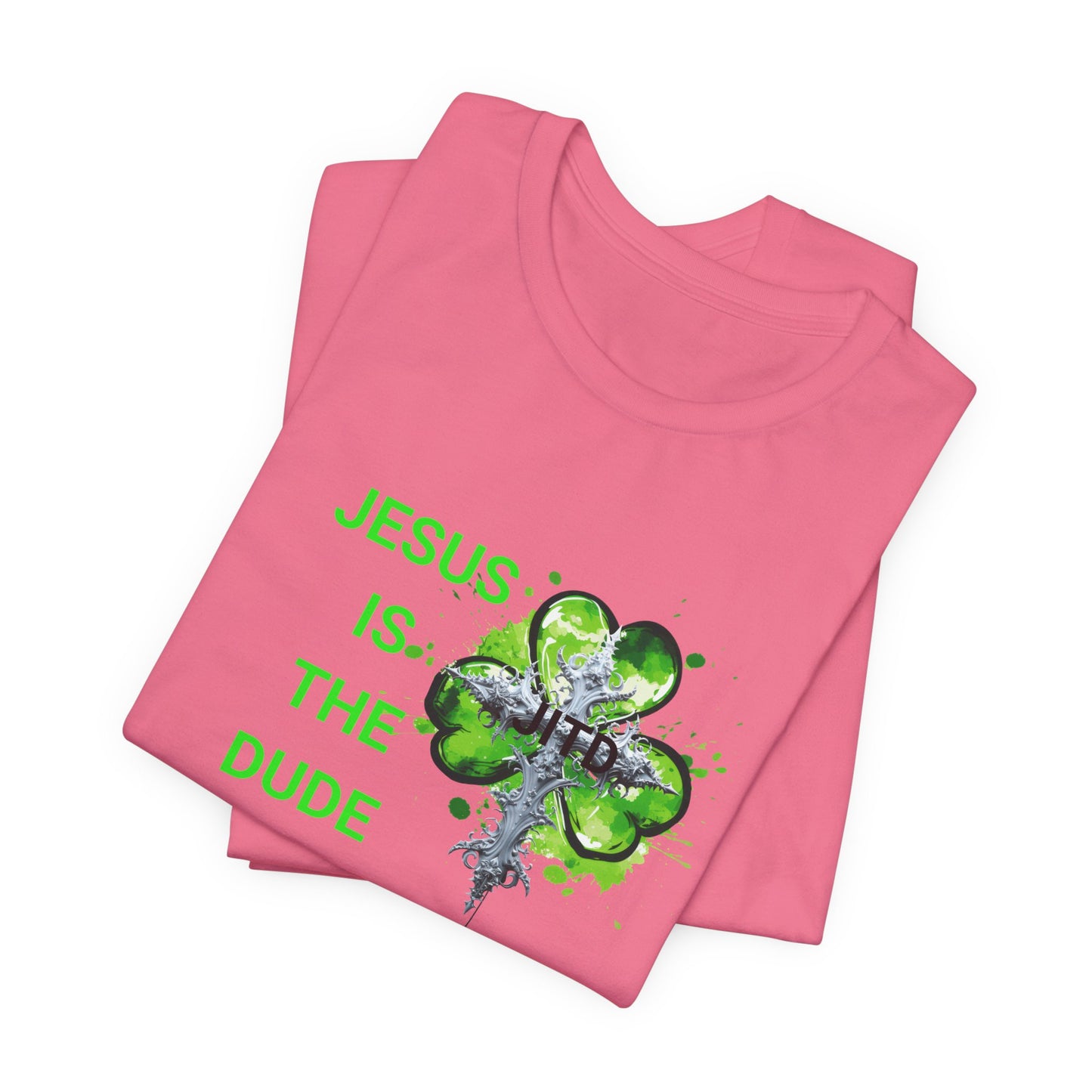 JITD GREEN HEART CROSS TEE