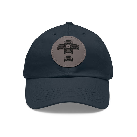 JITD CAR CROSS HAT WITH LEATHER PATCH