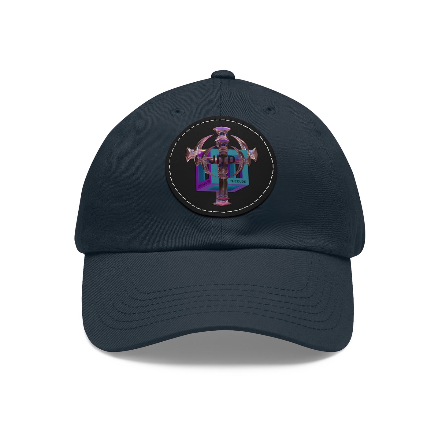 JITD 3D BOX CROSS HAT WITH LEATHER PATCH