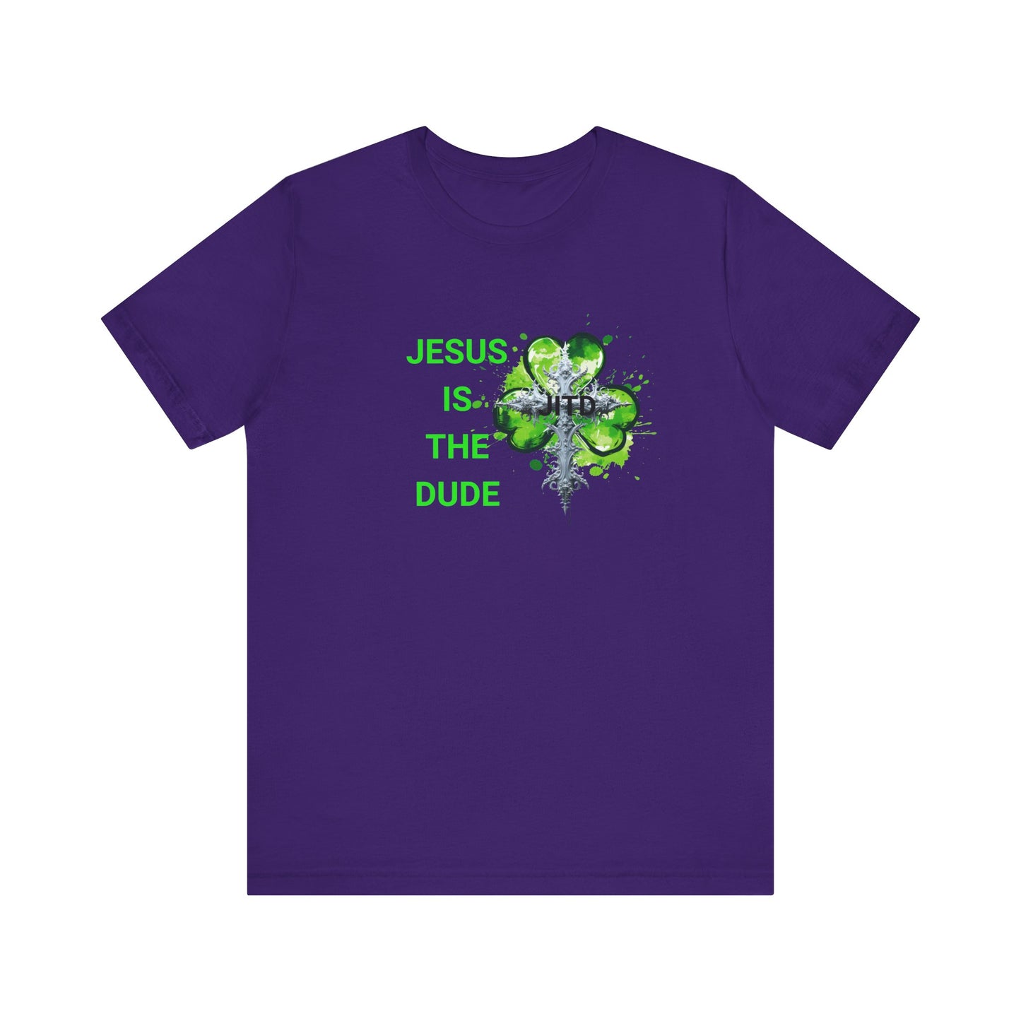 JITD GREEN HEART CROSS TEE