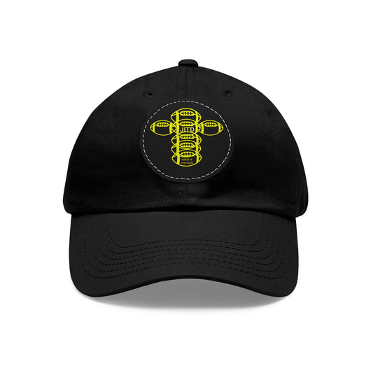 JITD FOOTBALL CROSS HAT WITH LEATHER PATCH
