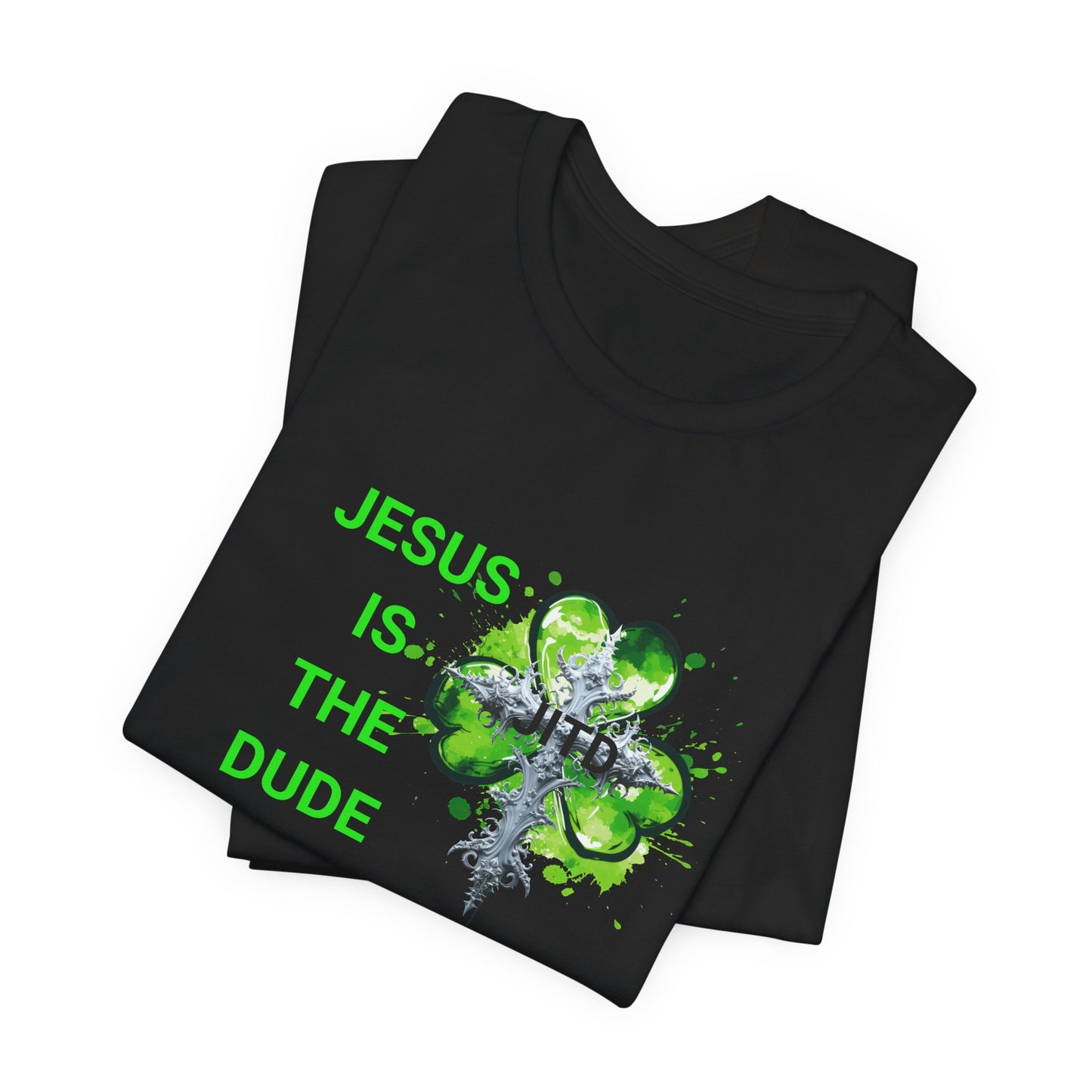 JITD GREEN HEART CROSS TEE
