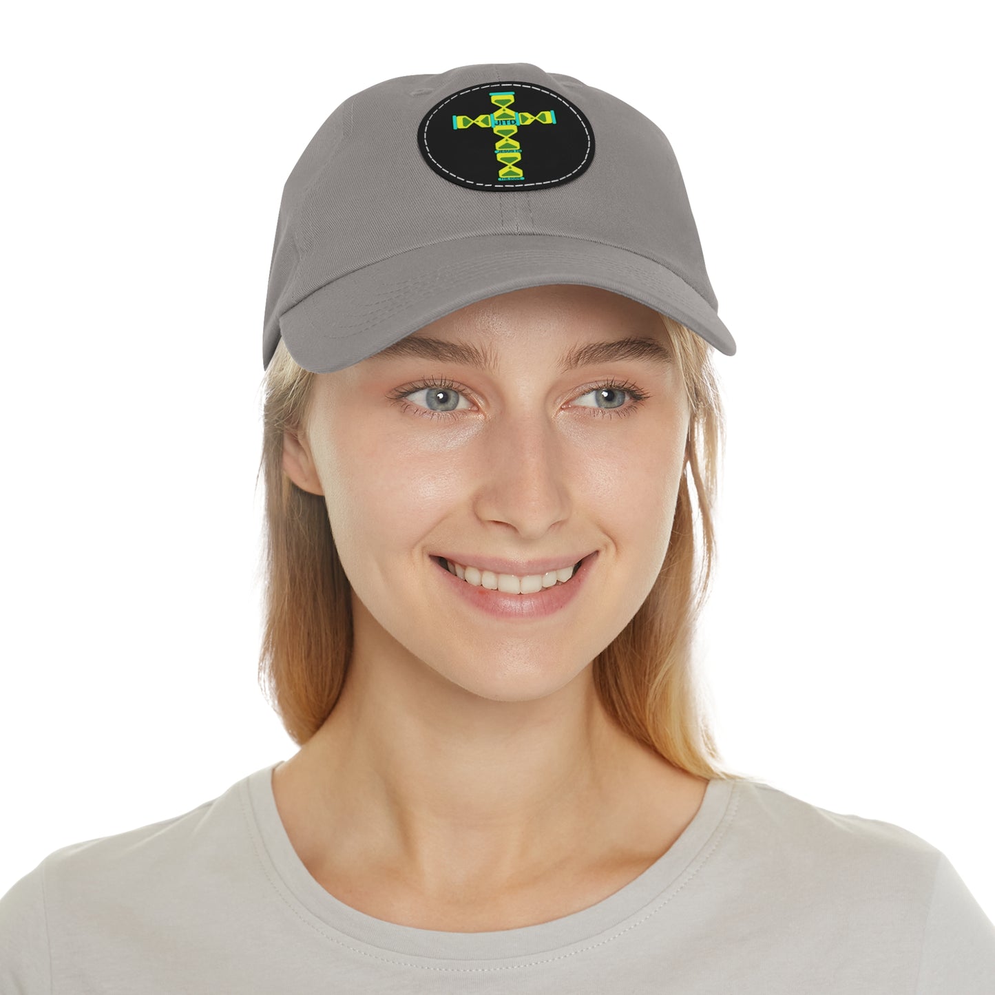 JITD HOURGLASS CROSS HAT WITH LEATHER PATCH