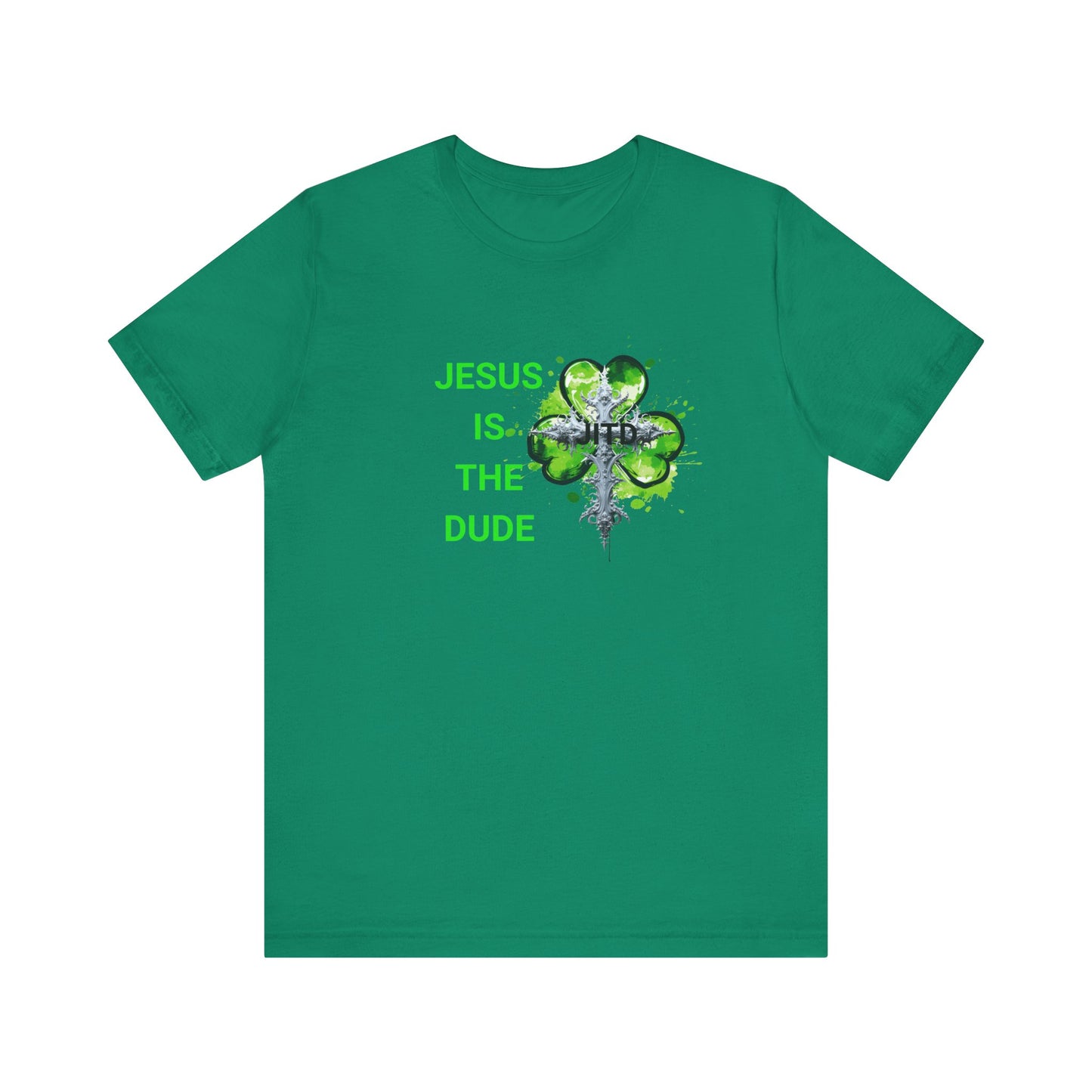 JITD GREEN HEART CROSS TEE