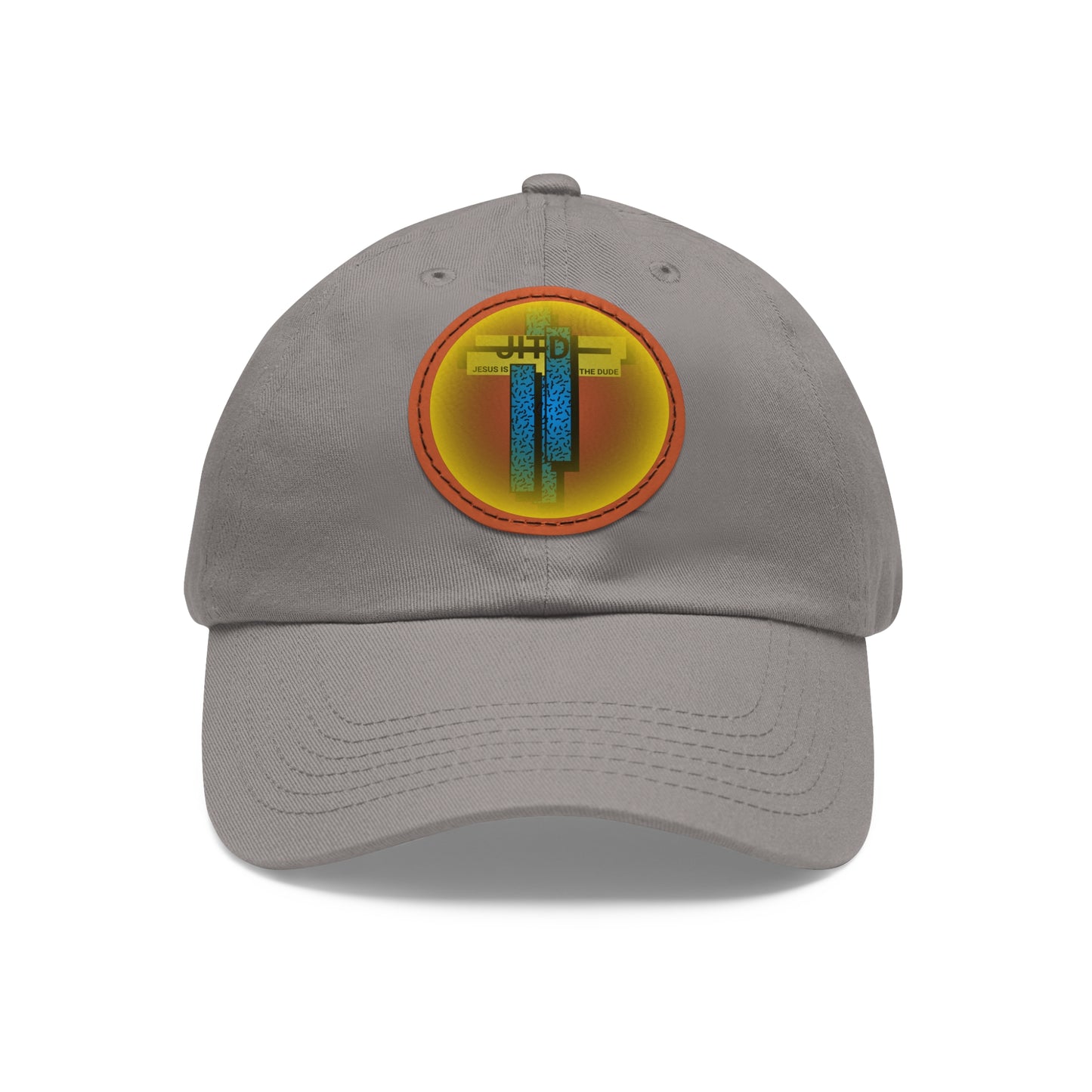 JITD NEON GLOW CROSS HAT WITH LEATHER PATCH
