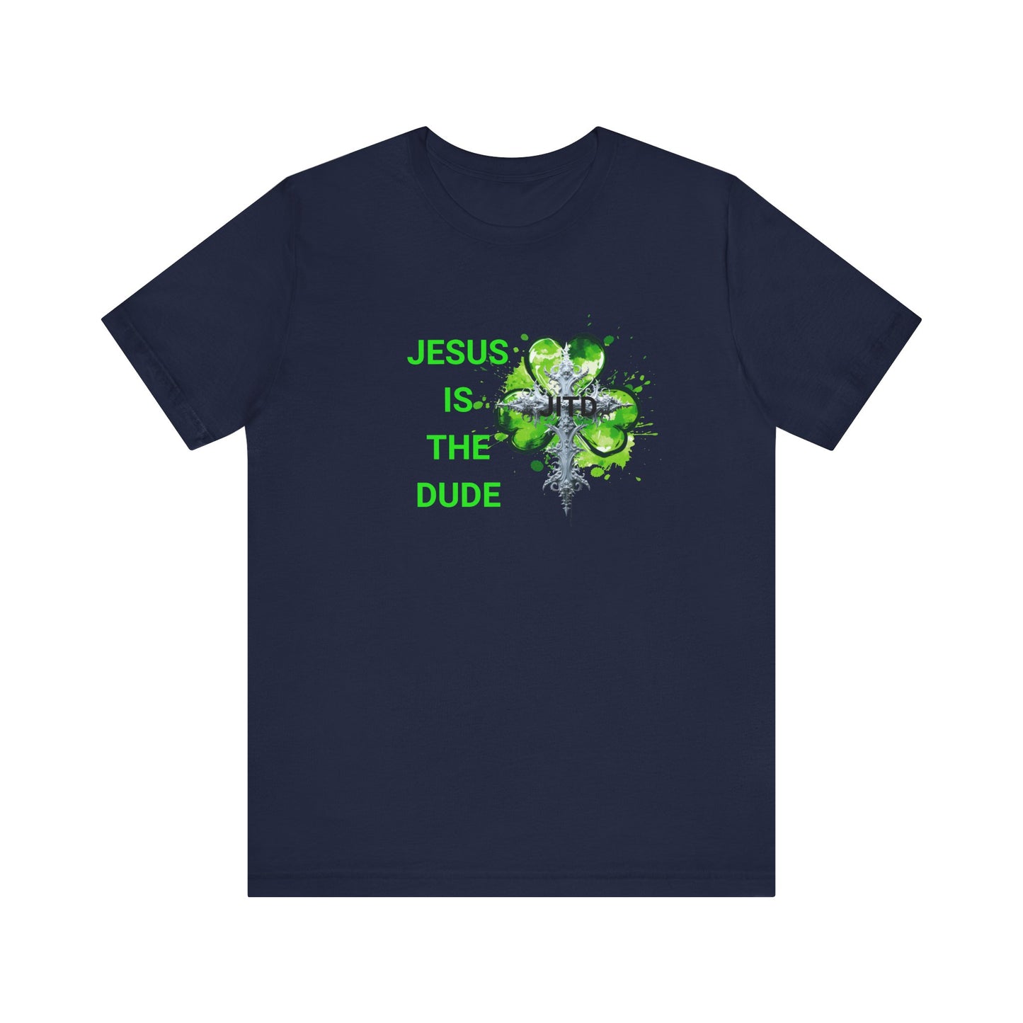 JITD GREEN HEART CROSS TEE