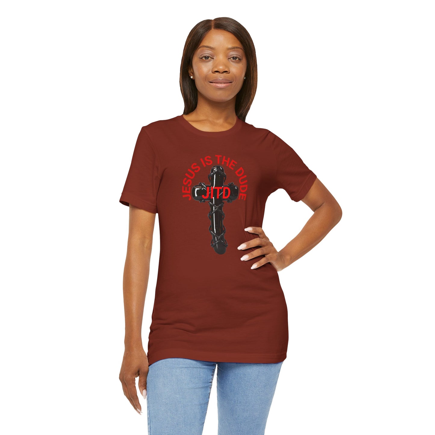 JITD BLACK CROSS TEE