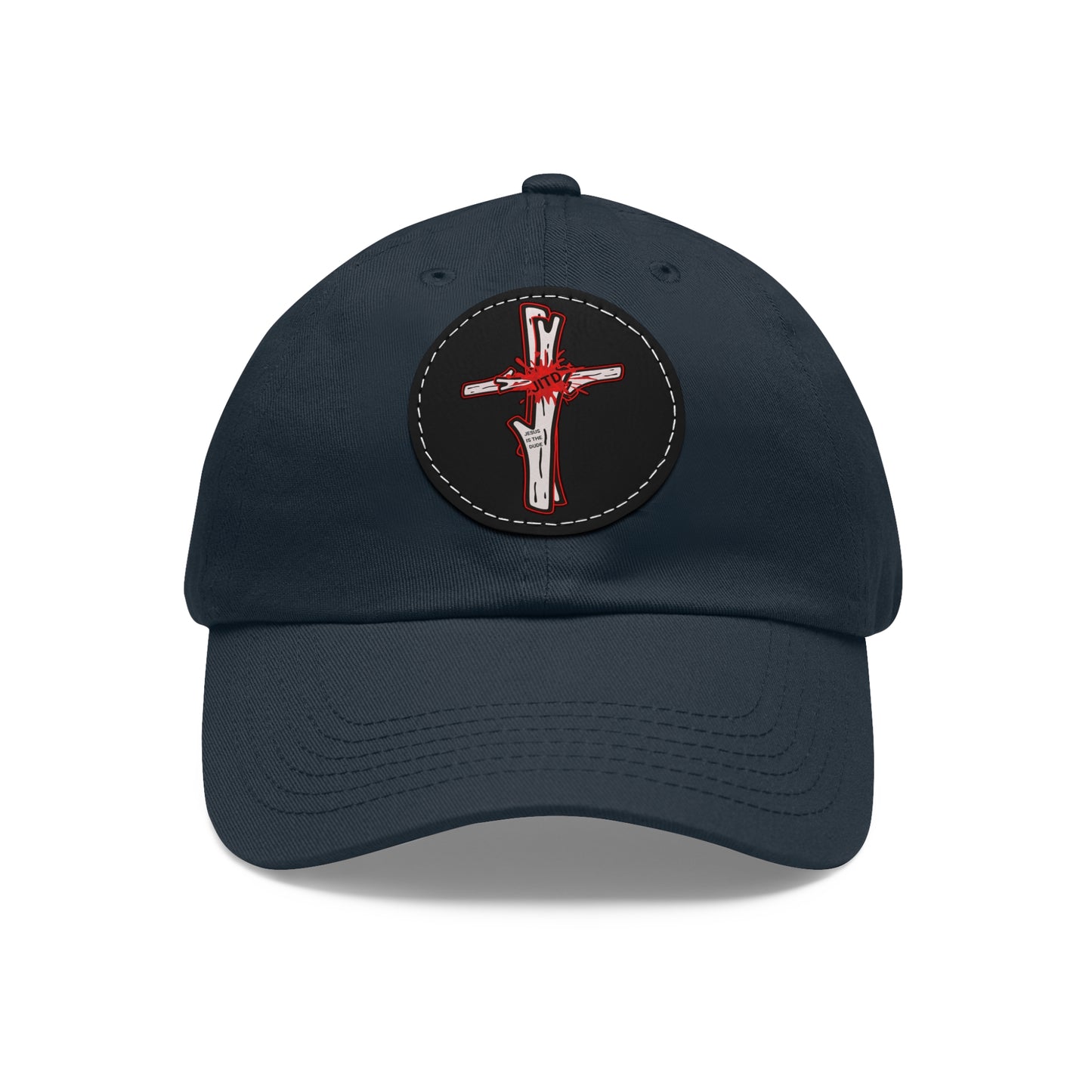 JITD LOGO CROSS HAT WITH LEATHER PATCH