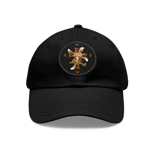 JITD CHOCOLATE CROSS HAT WITH LEATHER PATCH