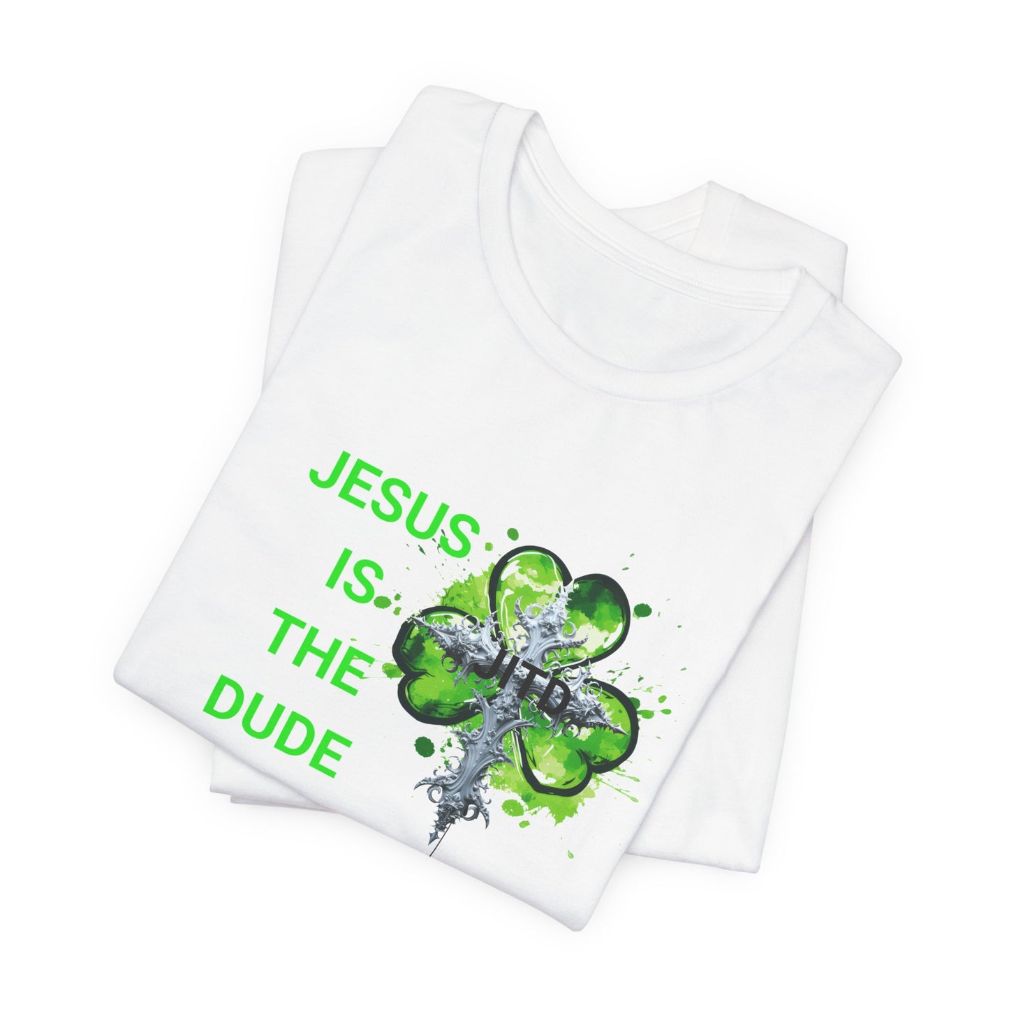 JITD GREEN HEART CROSS TEE