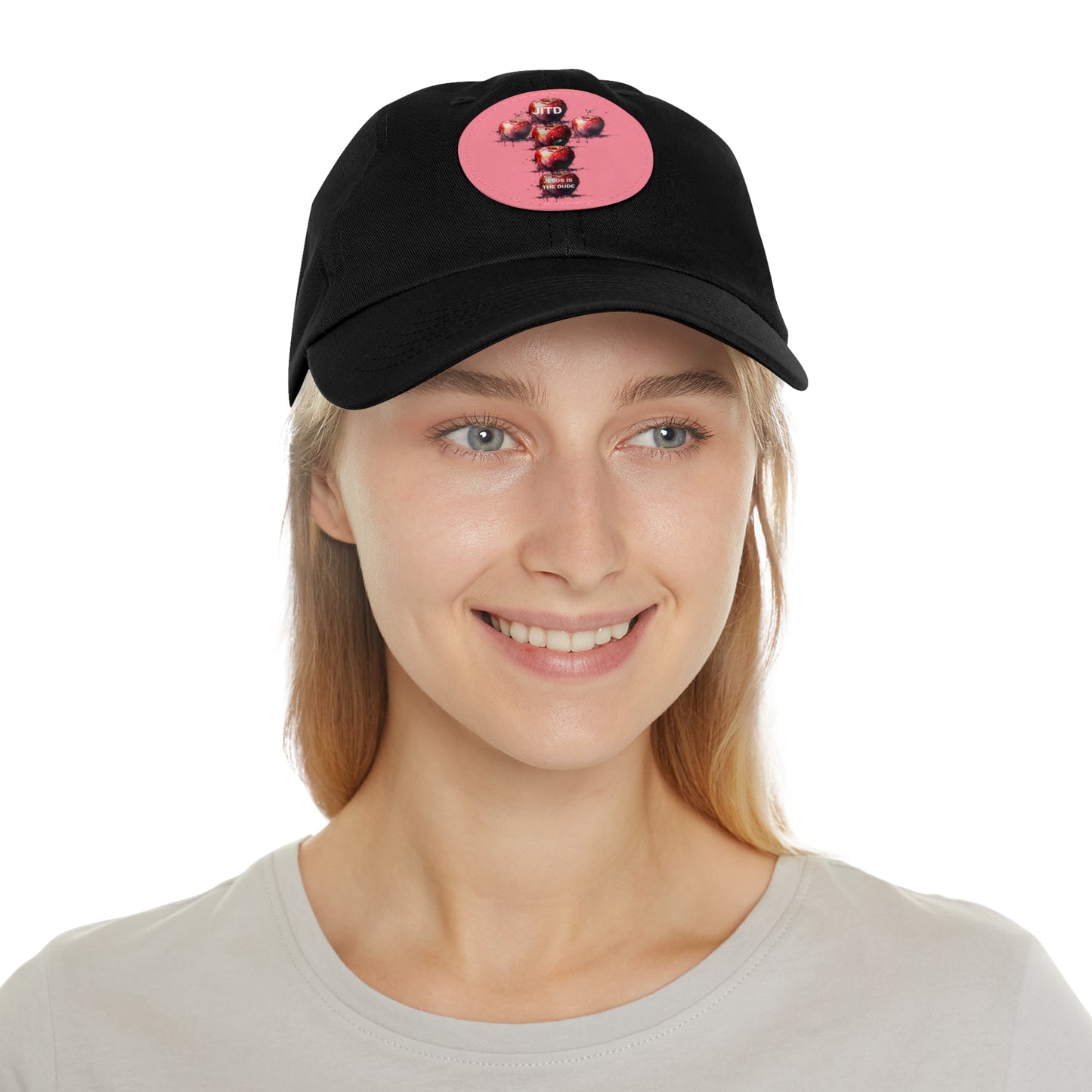 JITD APPLE CROSS HAT WITH LEATHER PATCH