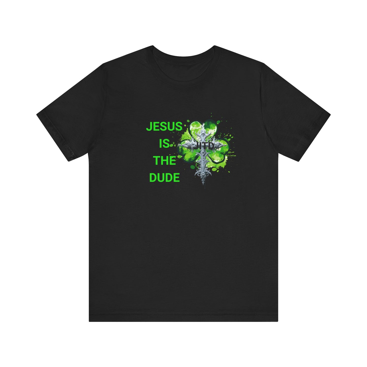 JITD GREEN HEART CROSS TEE