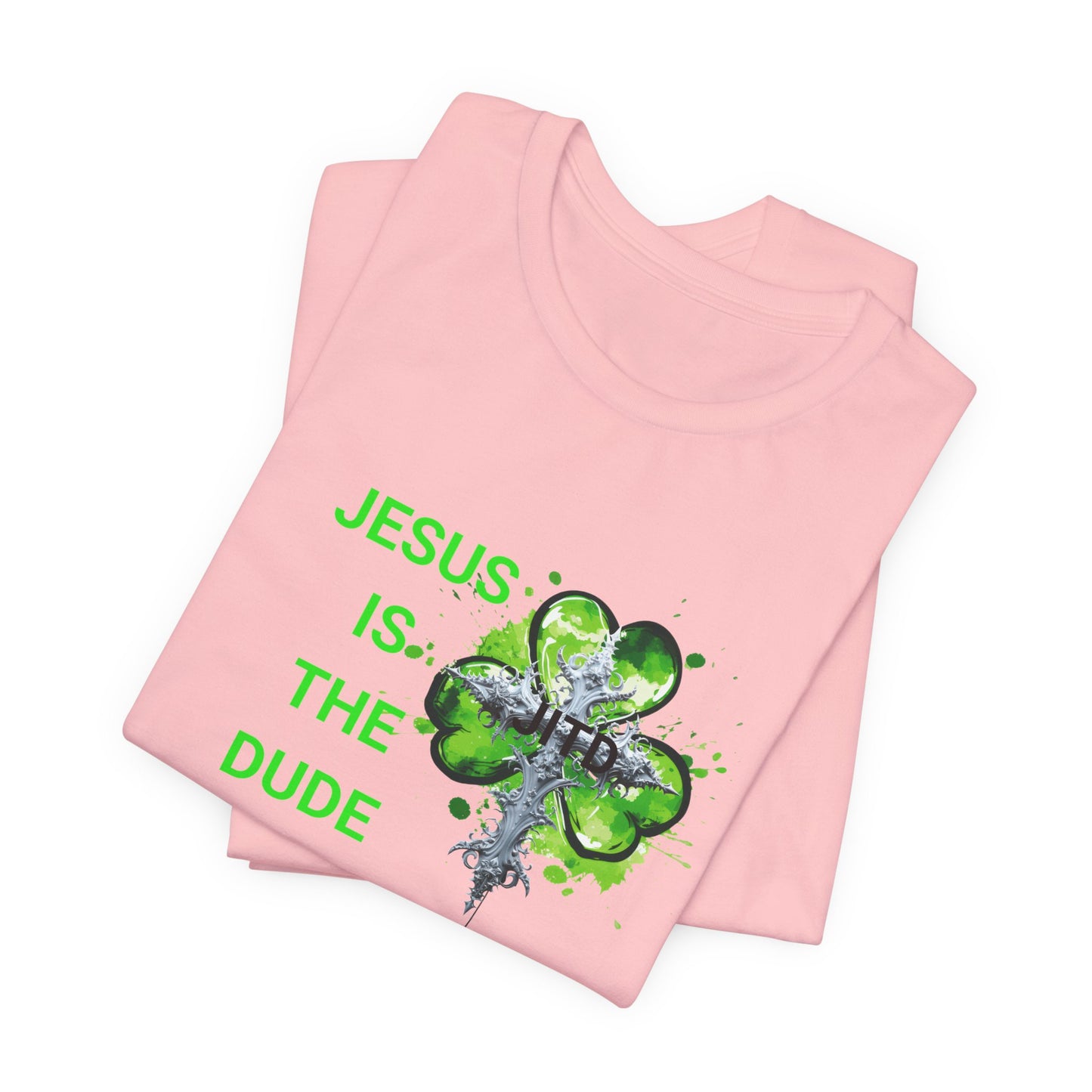 JITD GREEN HEART CROSS TEE