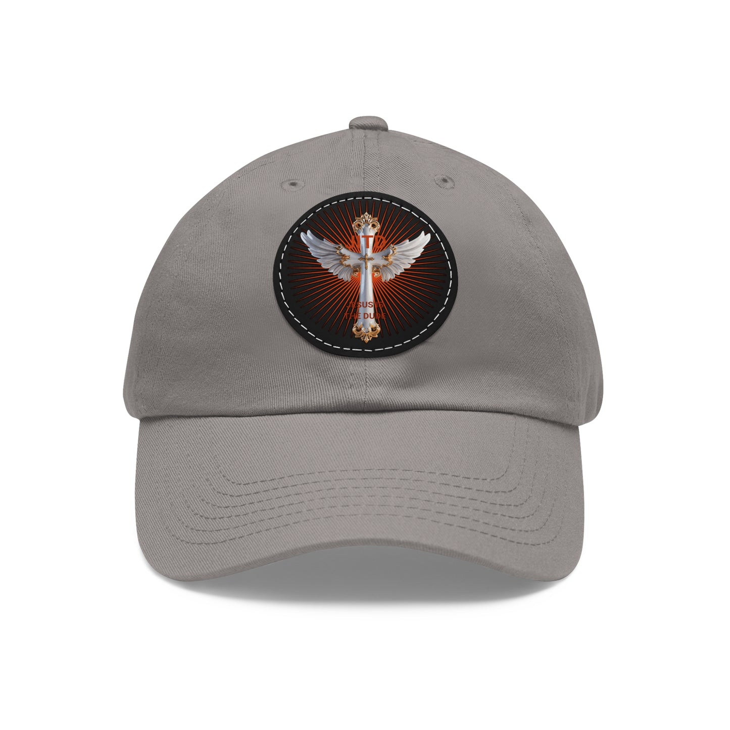 JITD WHITE WINGS CROSS HAT WITH LEATHER PATCH