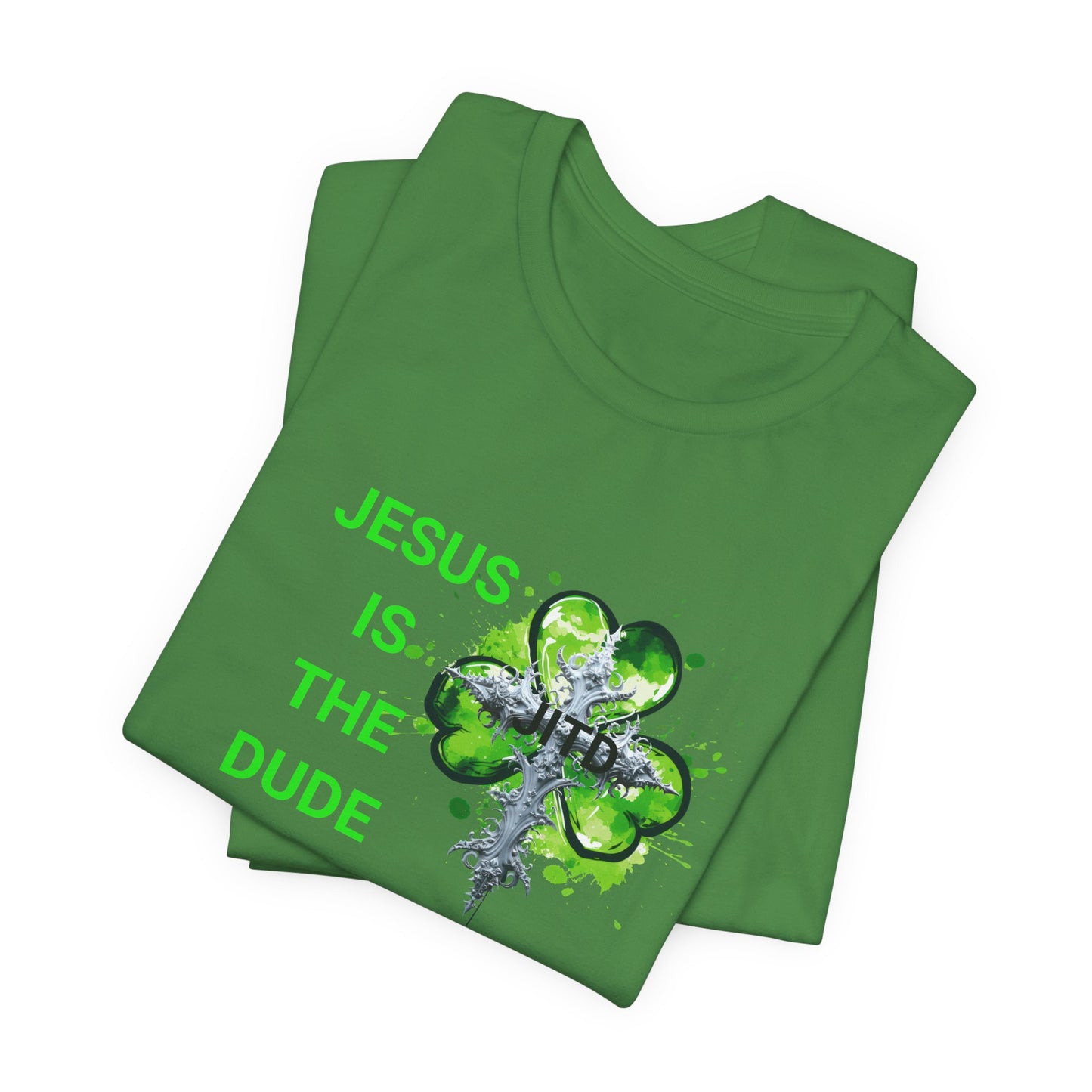 JITD GREEN HEART CROSS TEE
