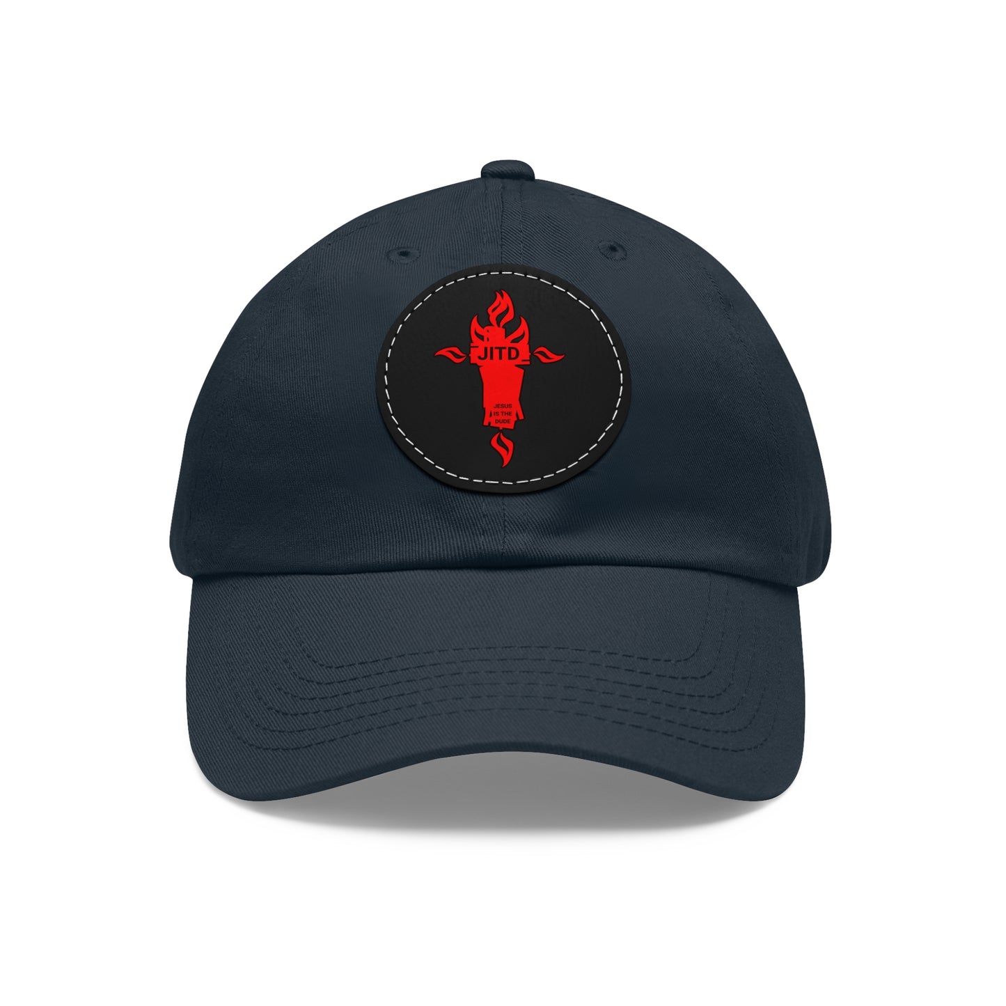 JITD FIRE CROSS HAT WITH LEATHER PATCH