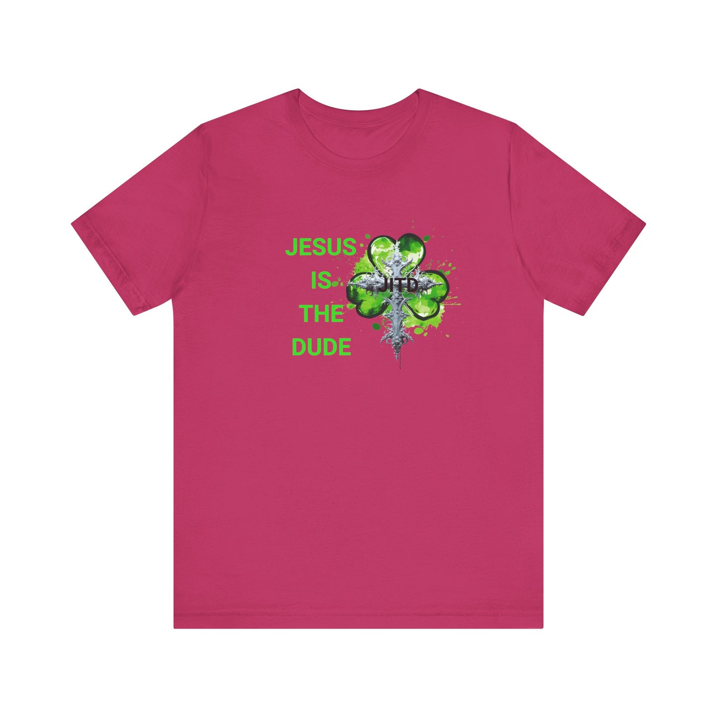 JITD GREEN HEART CROSS TEE