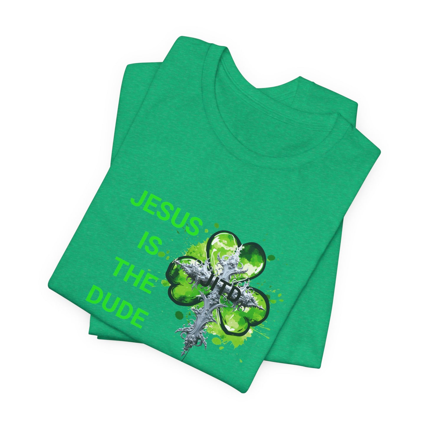 JITD GREEN HEART CROSS TEE