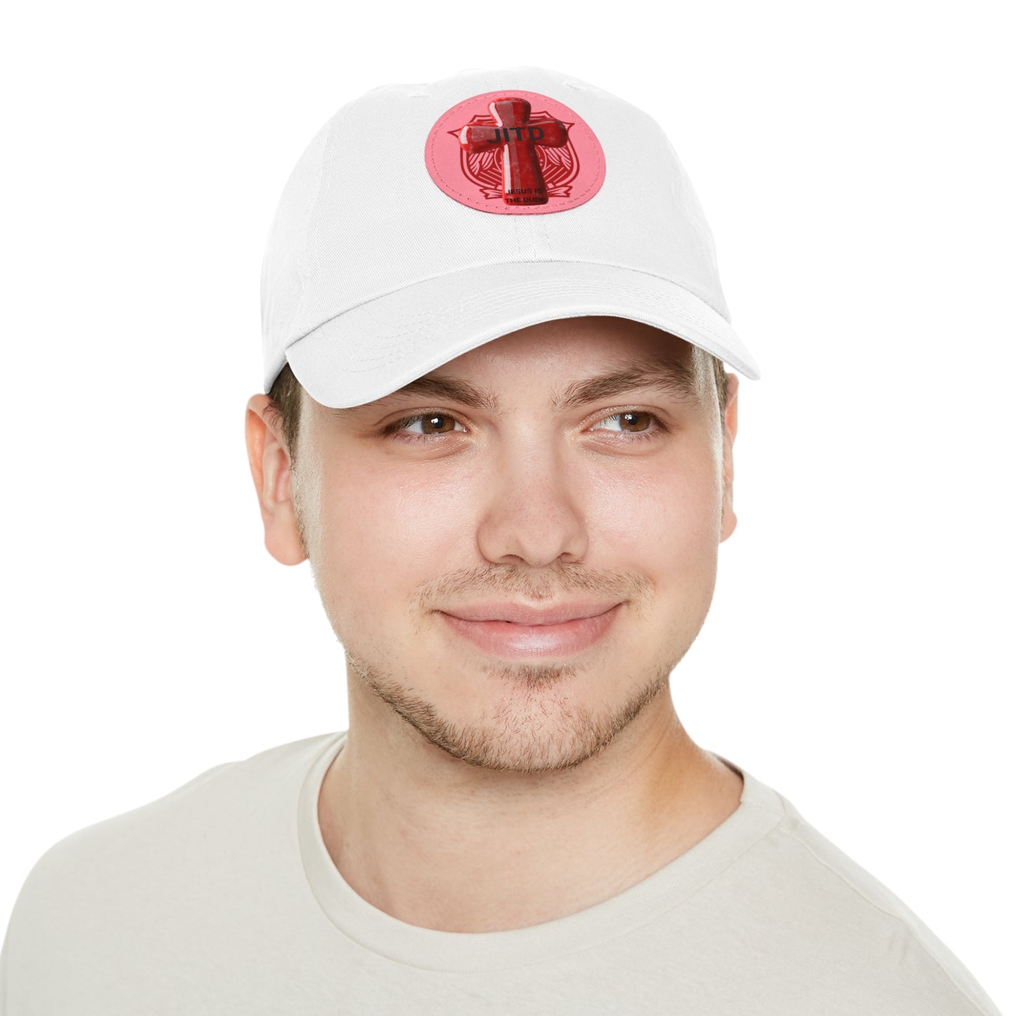 JITD RED SHIELD CROSS HAT WITH LEATHER PATCH