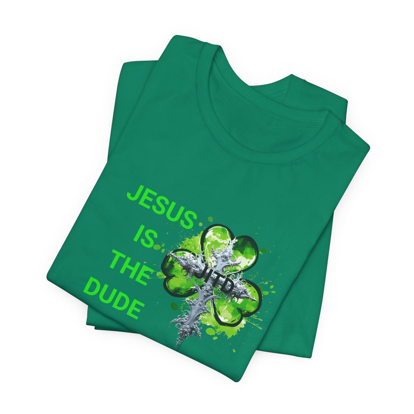 JITD GREEN HEART CROSS TEE