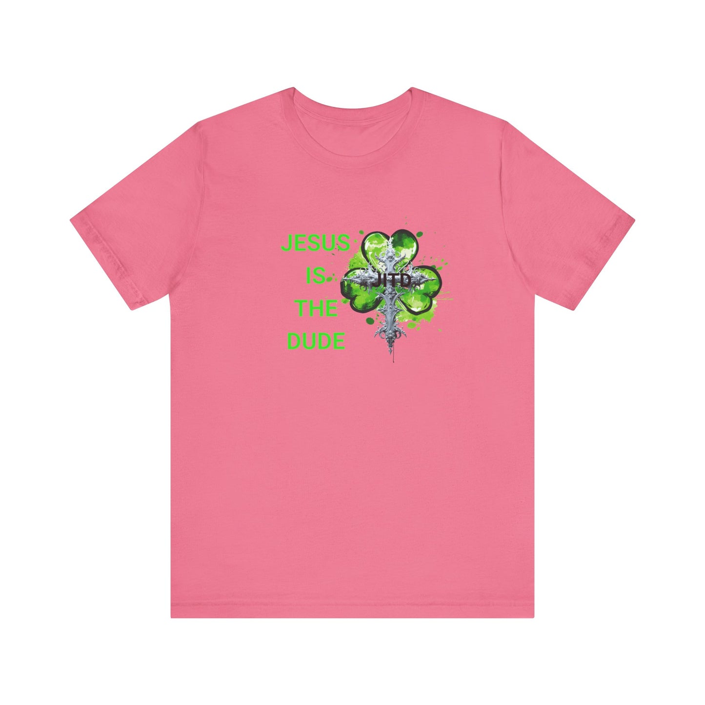 JITD GREEN HEART CROSS TEE