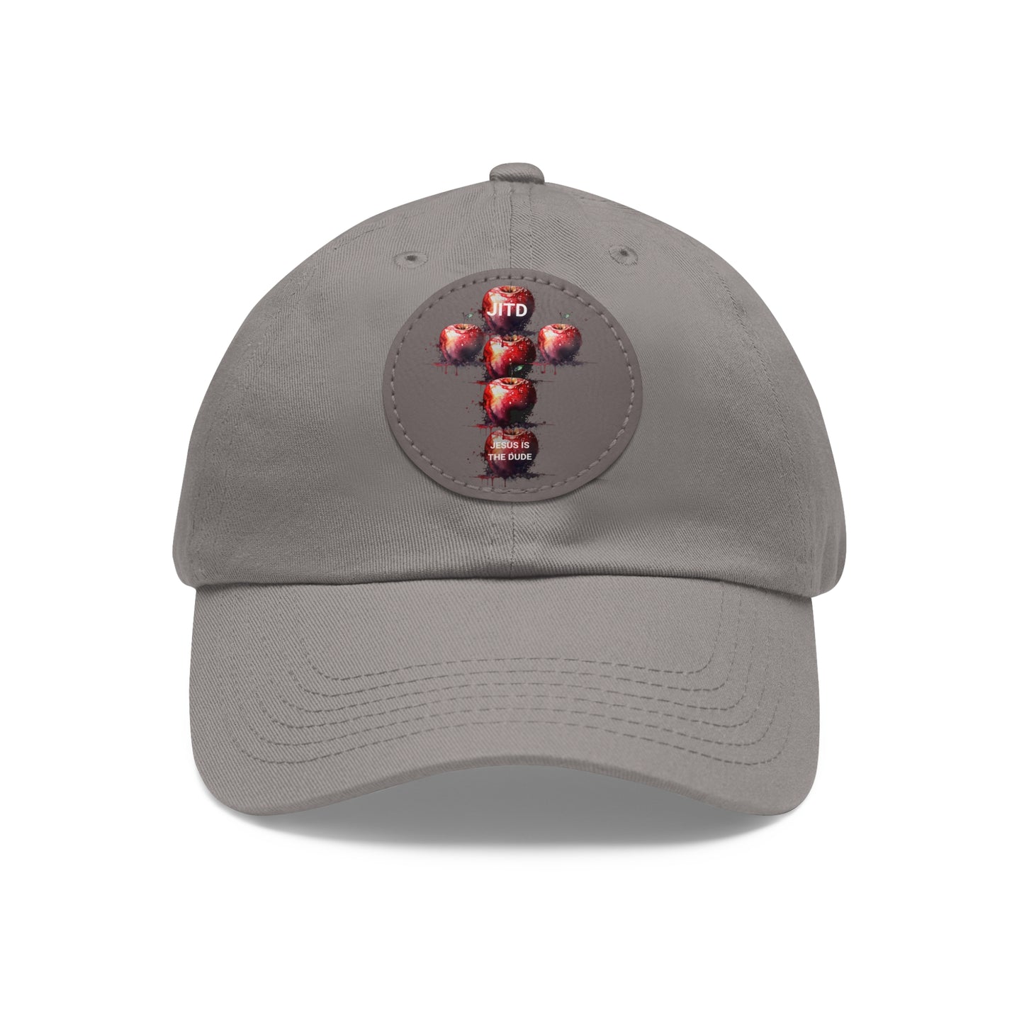 JITD APPLE CROSS HAT WITH LEATHER PATCH