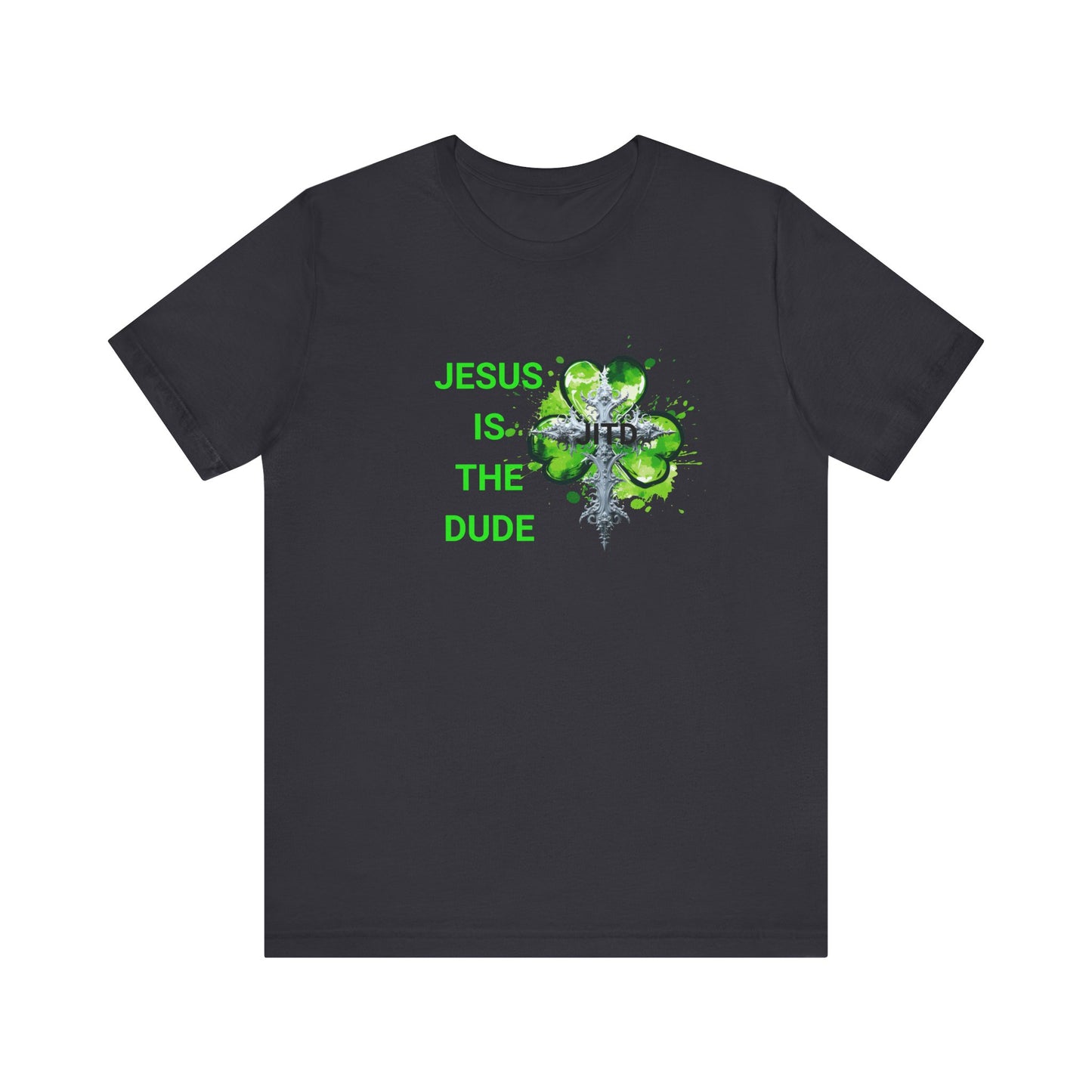 JITD GREEN HEART CROSS TEE