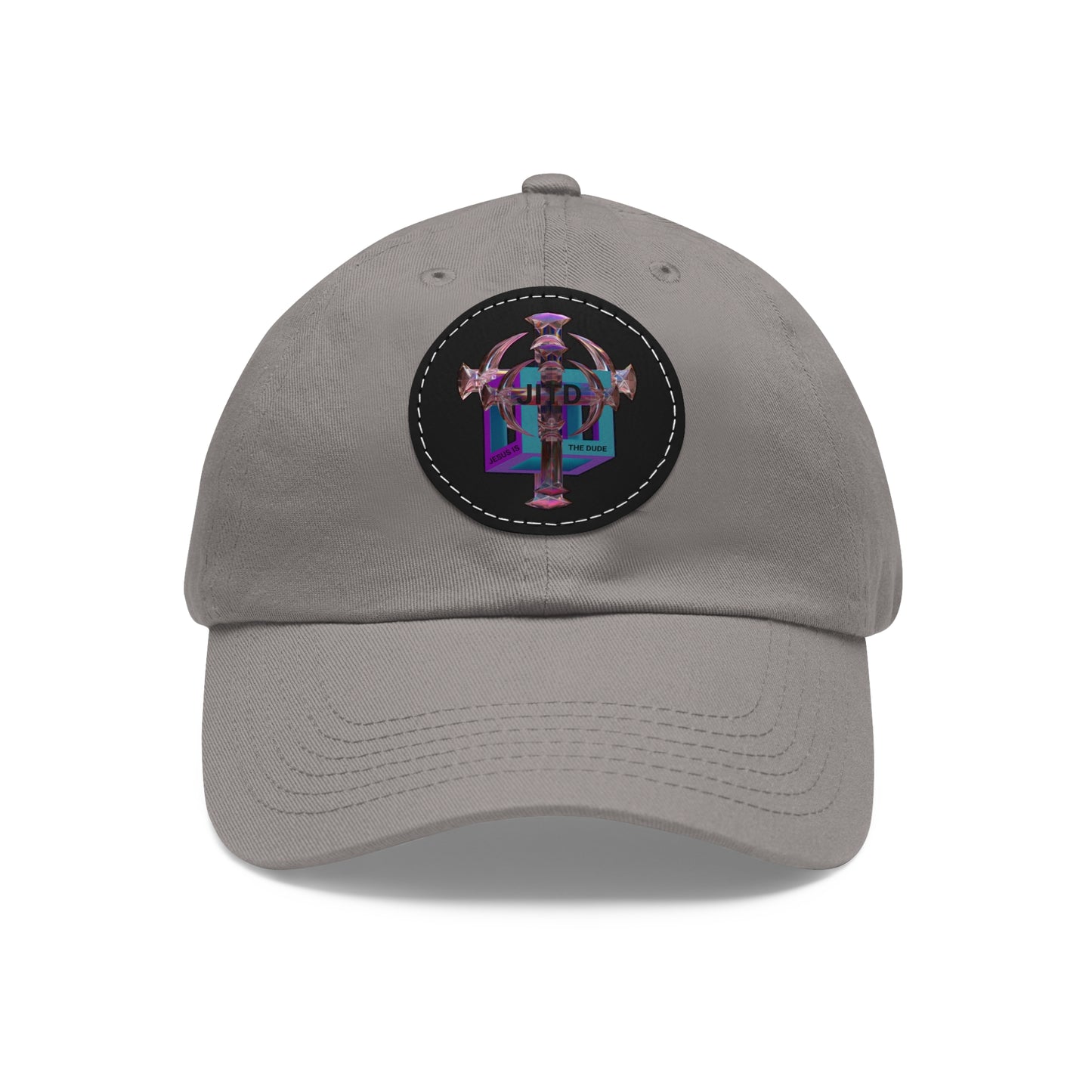JITD 3D BOX CROSS HAT WITH LEATHER PATCH