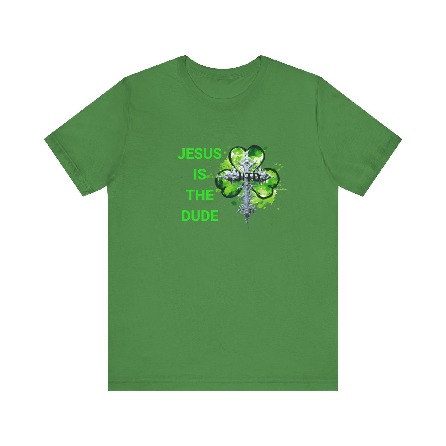 JITD GREEN HEART CROSS TEE