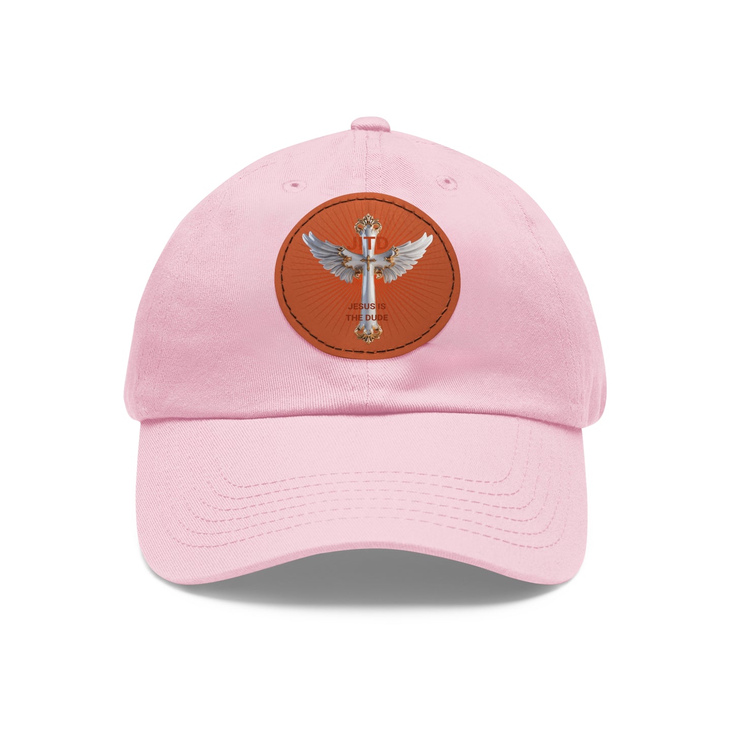 JITD WHITE WINGS CROSS HAT WITH LEATHER PATCH